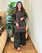 Midnight Riwaayat Embroidered Lawn 2 Piece Dhaga Pret