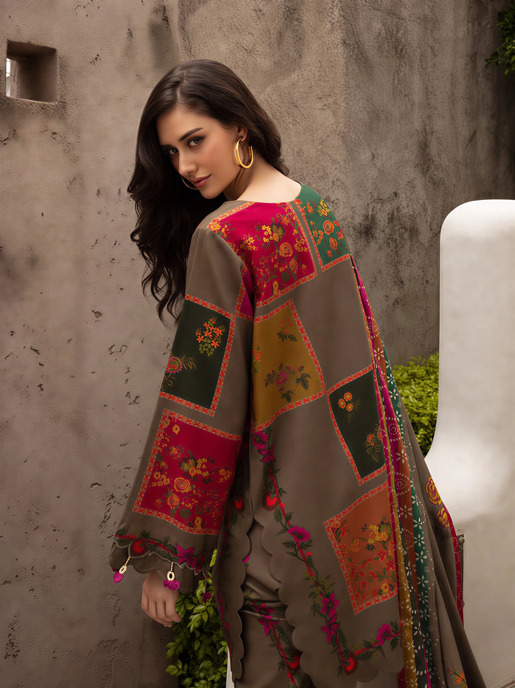 Maheen 3 Piece Dhaga Pret