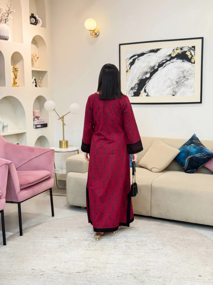 Meher Maroon 2 Piece Dhaga Pret