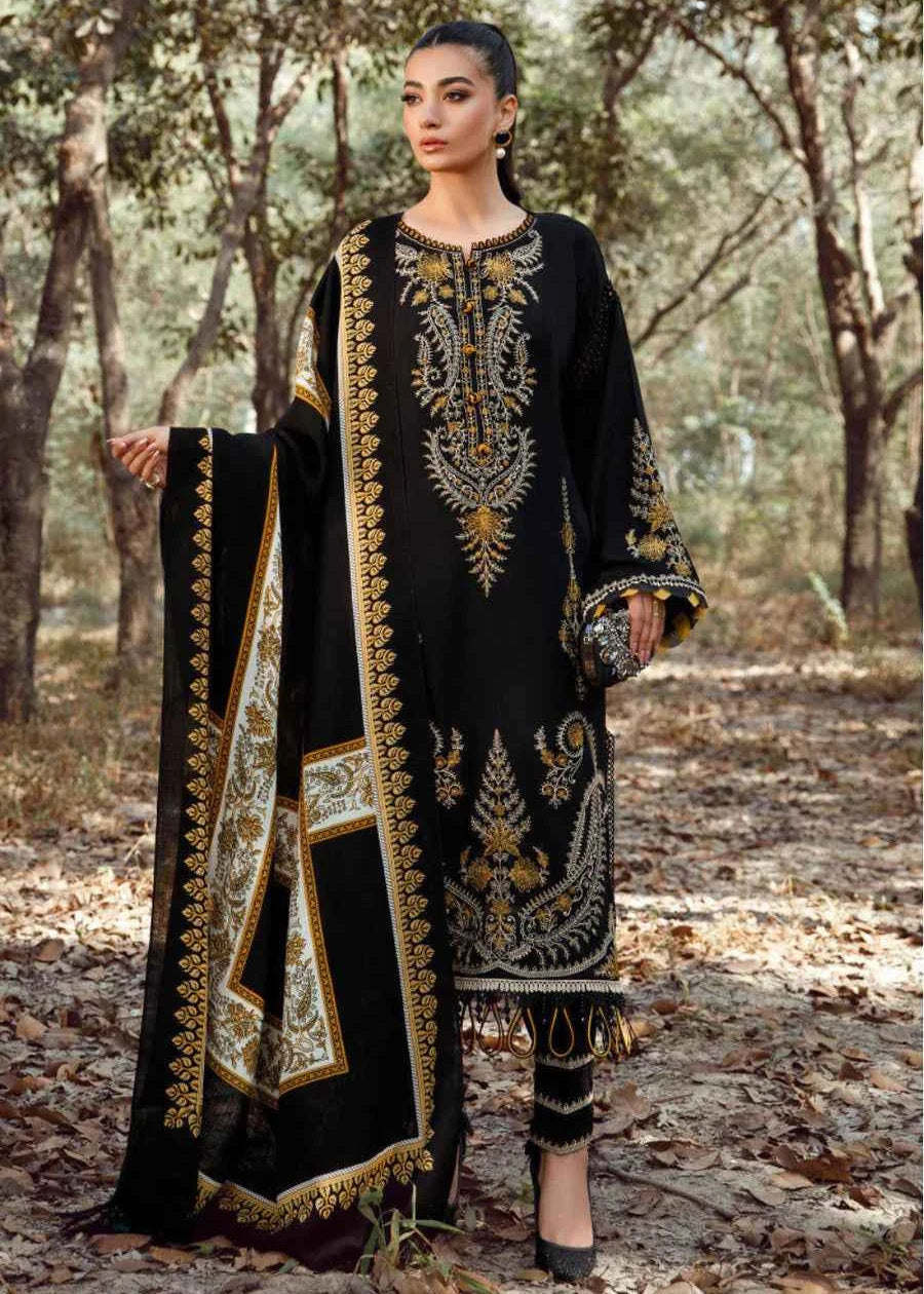 Mehr-o-Zar Luxury Embroidered 3 Piece