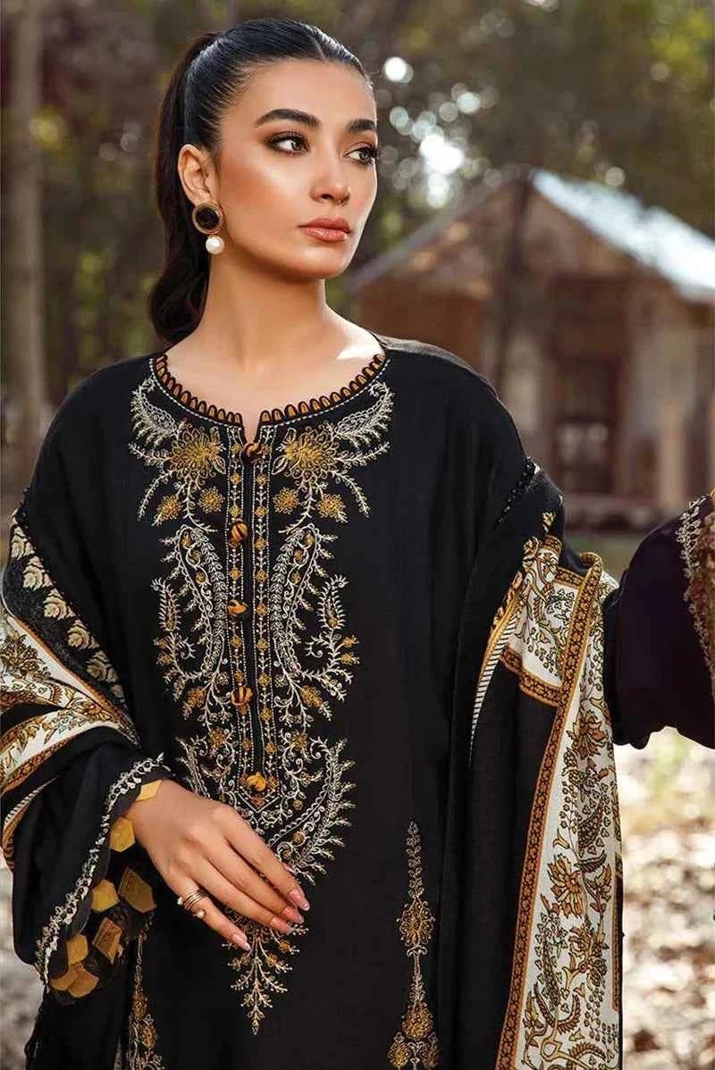 Mehr-o-Zar Luxury Embroidered 3 Piece
